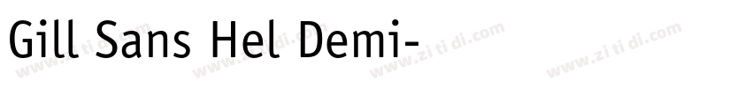 Gill Sans Hel Demi字体转换 Gill Sans Hel Demi字体转换